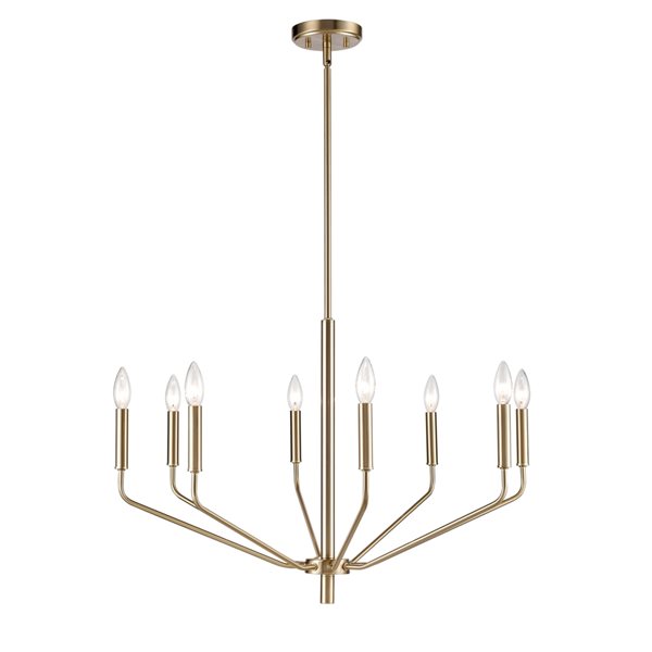 Millennium Lighting Laurell 8-Light Modern Gold Modern/Contemporary Chandelier