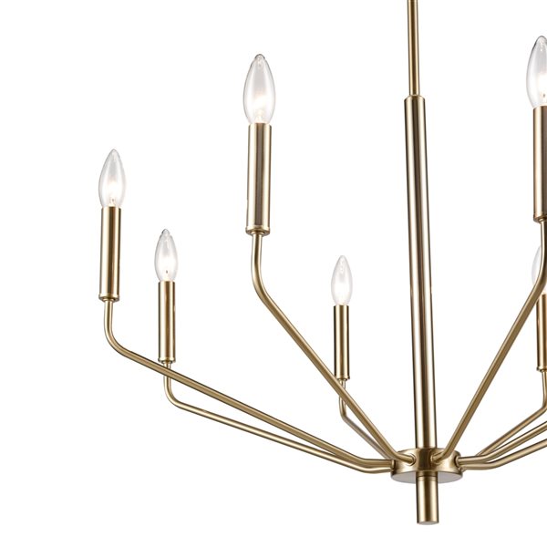 Millennium Lighting Laurell 8-Light Modern Gold Modern/Contemporary Chandelier