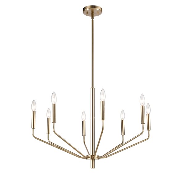 Millennium Lighting Laurell 8-Light Modern Gold Modern/Contemporary Chandelier