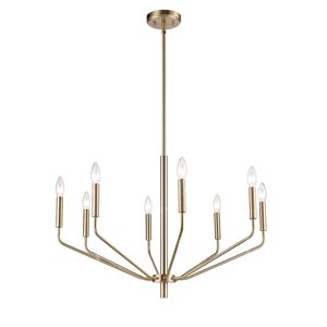 Millennium Lighting Laurell 8-Light Modern Gold Modern/Contemporary Chandelier