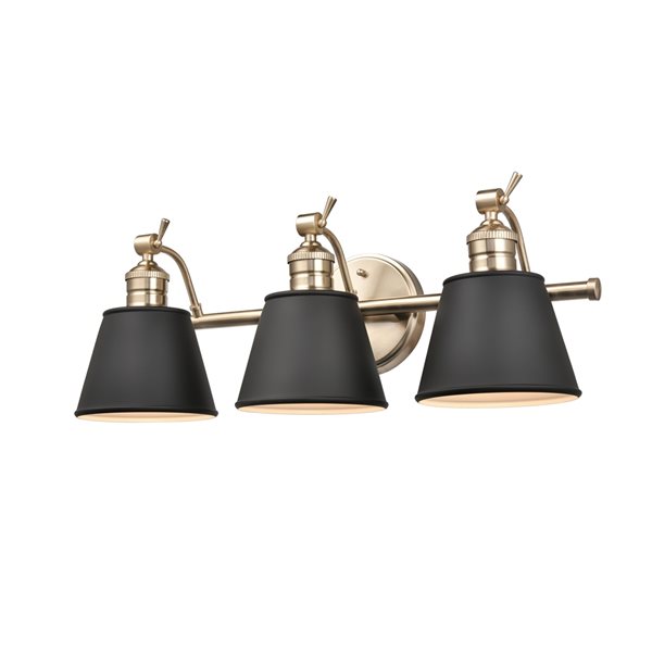 Millennium Lighting Layne 3-Light Gold Transitional Vanity Light