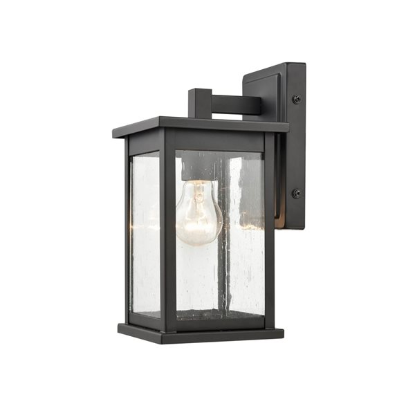 Millennium Lighting Bowton 11.5-in Powder Coat Black 1-Light Outdoor Hanging Lantern