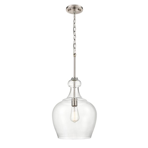 Millennium Lighting Corra Brushed Nickel Traditional Pendant Light