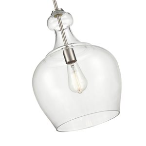 Millennium Lighting Corra Brushed Nickel Traditional Pendant Light