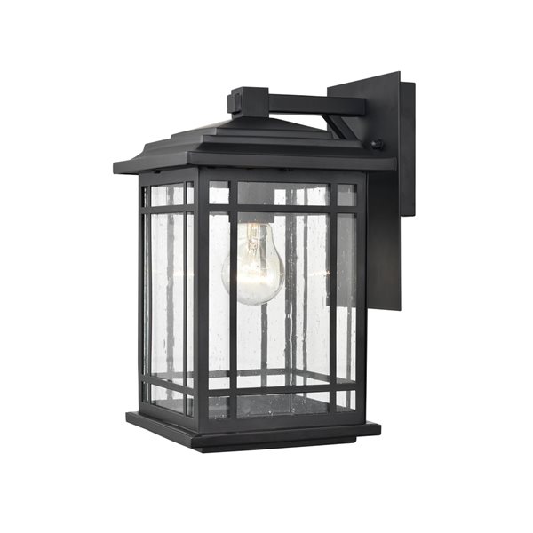 Millennium Lighting Armington 12-in Powder Coat Black 1-Light Outdoor Hanging Lantern