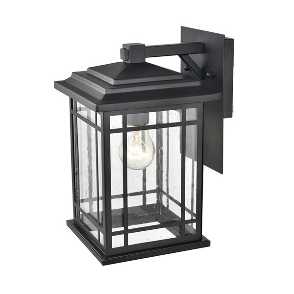 Millennium Lighting Armington 12-in Powder Coat Black 1-Light Outdoor Hanging Lantern