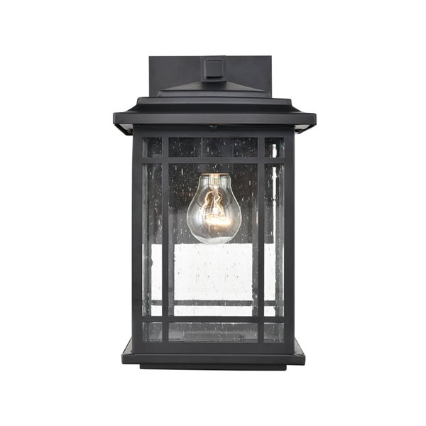 Millennium Lighting Armington 12-in Powder Coat Black 1-Light Outdoor Hanging Lantern