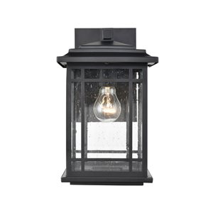 Millennium Lighting Armington 12-in Powder Coat Black 1-Light Outdoor Hanging Lantern