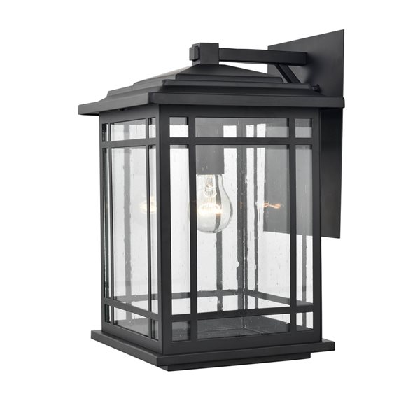 Millennium Lighting Armington 15-in Powder Coat Black 1-Light Outdoor Hanging Lantern