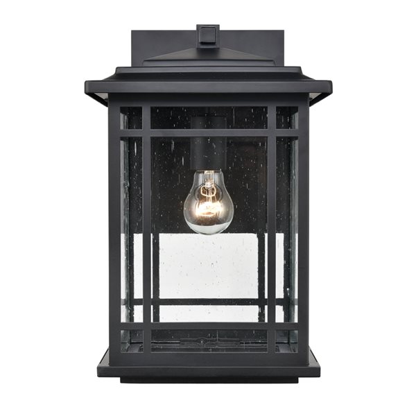 Millennium Lighting Armington 15-in Powder Coat Black 1-Light Outdoor Hanging Lantern