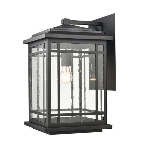 Millennium Lighting Armington 18-in Powder Coat Black 1-Light Outdoor Hanging Lantern