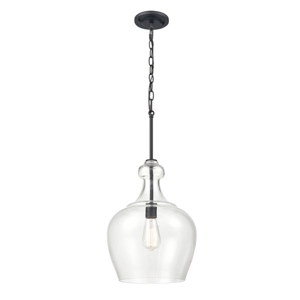 Millennium Lighting Corra Matte Black Traditional Pendant Light