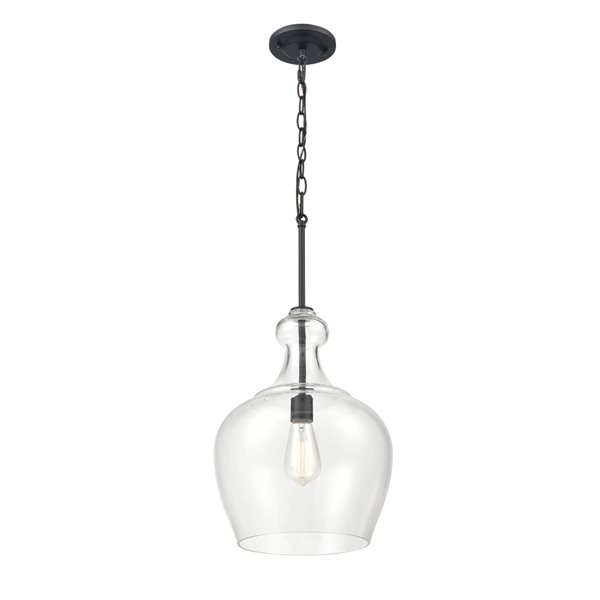 Millennium Lighting Corra Matte Black Traditional Pendant Light