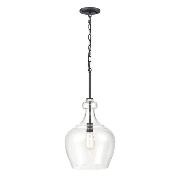 Millennium Lighting Corra Matte Black Traditional Pendant Light