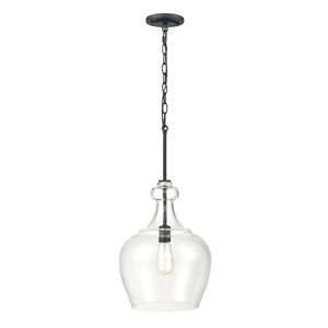 Millennium Lighting Corra Matte Black Traditional Pendant Light