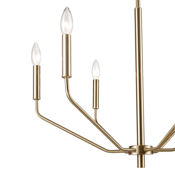 Millennium Lighting Laurell 6-Light Modern Gold Modern/Contemporary Chandelier