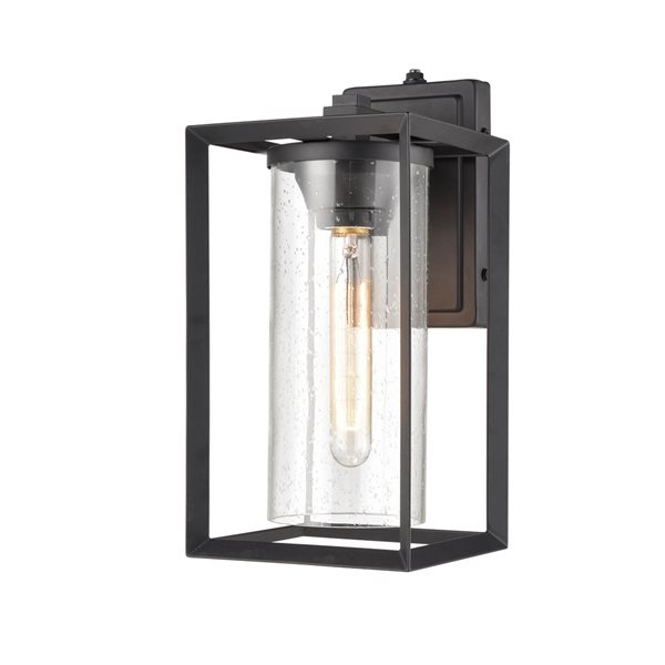 Millennium Lighting Wheatland 13-in Powder Coat Black Outdoor Wall Sconce