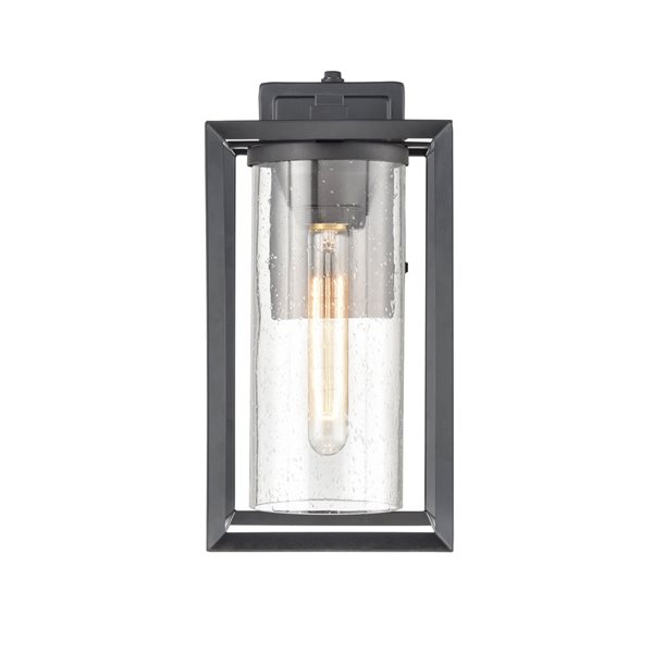 Millennium Lighting Wheatland 13-in Powder Coat Black Outdoor Wall Sconce