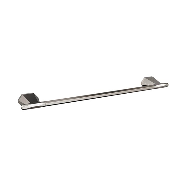 Amerock St. Vincent 18-in Brushed Nickel Wall Mount Single Towel Bar