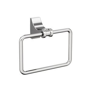 Amerock Davenport Chrome Wall Mount Towel Ring