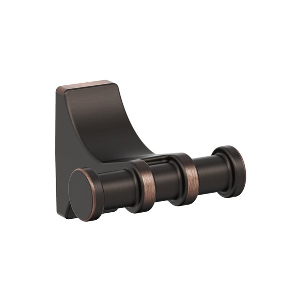 Amerock Davenport 2-hook Oil Rubbed Bronze Towel Hook