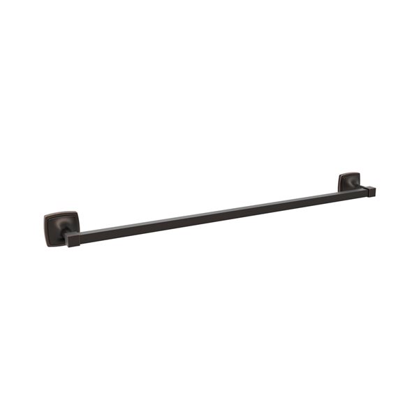 Amerock Stature 24-in Oil-Rubbed Bronze Wall Mount Single Towel Bar