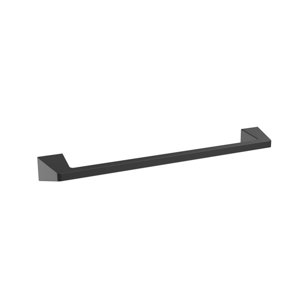 Amerock Blackrock 18-in Matte Black Wall Mount Single Towel Bar