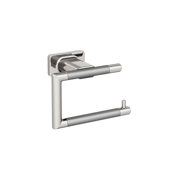Amerock Esquire Polished Nickel/Stainless Steel Wall Mount Single Post Toilet Paper Holder