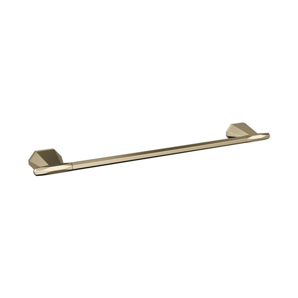 Amerock St. Vincent 18-in Golden Champagne Wall Mount Single Towel Bar