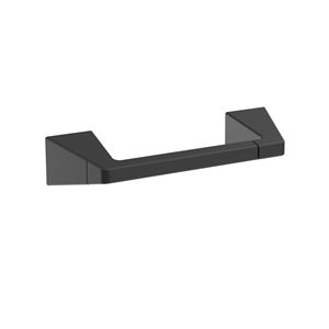 Amerock Blackrock Matte Black Wall Mount Double Post Toilet Paper Holder