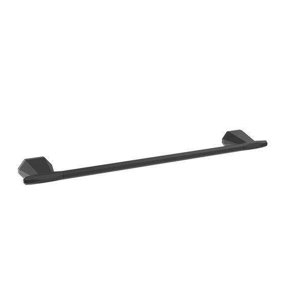 Amerock St. Vincent 18-in Matte Black Wall Mount Single Towel Bar