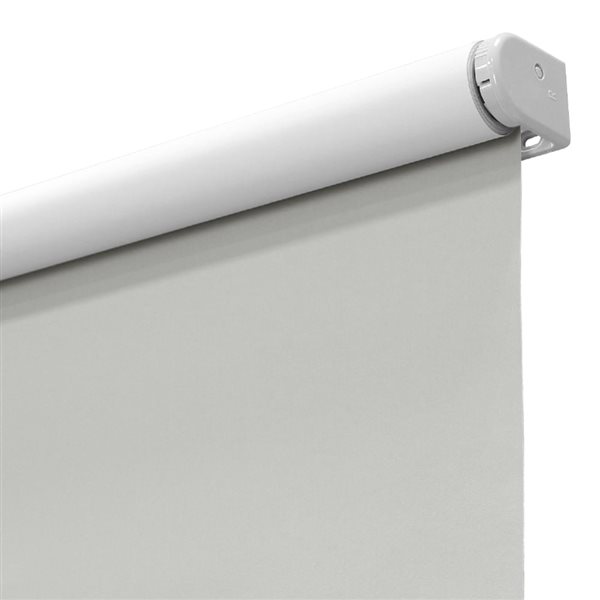 Lumi Home Furnishings 72-in x 72-in Taupe Blackout Cordless Slow Release Indoor/Outdoor Roller Shade