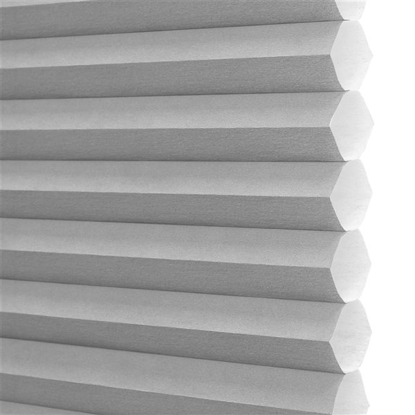 Lumi Home Furnishings 45-in x 72-in Grey Light Filtering Cordless Indoor Honeycomb POSH Cellular Shade