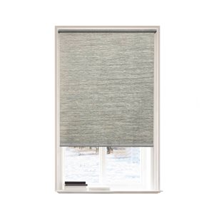 Lumi Home Furnishings 48-in x 72-in Grey Light Filtering Cordless Indoor Roller Shade