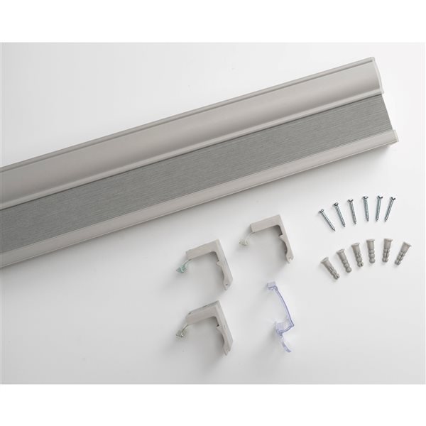 Lumi Home Furnishings 58-in x 72-in Grey Light Filtering Cordless Indoor Honeycomb POSH Cellular Shade