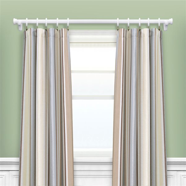 Lumi Home Furnishings White Single Curtain Rod Brackets - 2-Pack