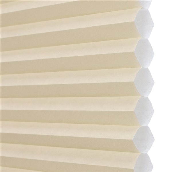Lumi Home Furnishings 26-in x 72-in Ivory Light Filtering Cordless Indoor Honeycomb POSH Cellular Shade