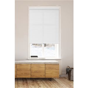 Lumi Home Furnishings 55-in x 72-in White Light Filtering Cordless Indoor Honeycomb POSH Cellular Shade