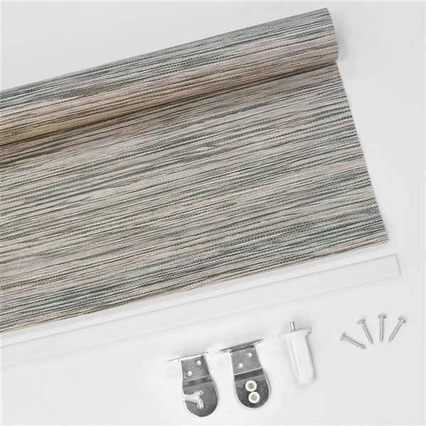 Lumi Home Furnishings 48-in x 72-in Taupe Light Filtering Cordless Indoor Roller Shade