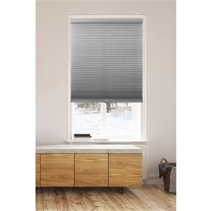 Lumi Home Furnishings 42-in x 72-in Grey Light Filtering Cordless Indoor Honeycomb POSH Cellular Shade