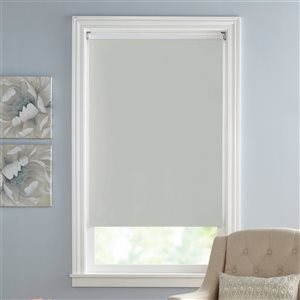 Lumi Home Furnishings 73-in x 72-in Taupe Blackout Cordless Slow Release Indoor/Outdoor Roller Shade