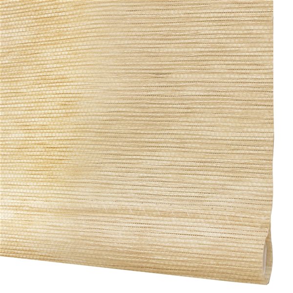 Lumi Home Furnishings 42-in x 72-in Linen Light Filtering Cordless Indoor Roller Shade