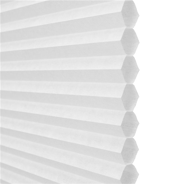 Lumi Home Furnishings 48-in x 64-in White Light Filtering Cordless Indoor Honeycomb POP Cellular Shade