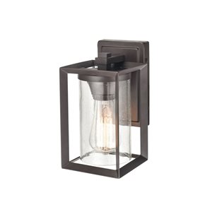 Millennium Lighting Wheatland 10.13-in H Bronze Hardwired Dark Sky Medium Base (E-26) Outdoor Wall Light