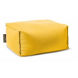 Gouchee Home Chamonix Yellow Olefin Indoor/Outdoor Ottoman