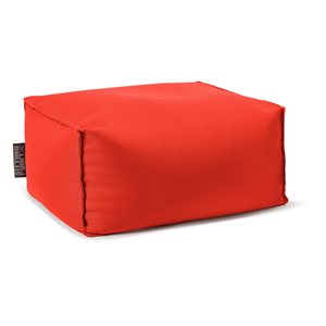 Gouchee Home Chamonix Red Olefin Indoor/Outdoor Ottoman