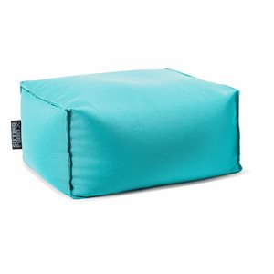 Gouchee Home Chamonix Turquoise Olefin Indoor/Outdoor Ottoman