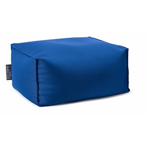 Gouchee Home Chamonix Blue Olefin Indoor/Outdoor Ottoman