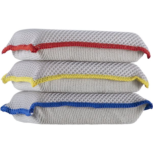 Superio Brand 3-Piece Microfibre Dish Sponges