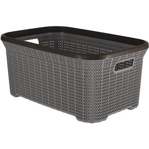 Superio Brand Grey Knit Laundry Basket